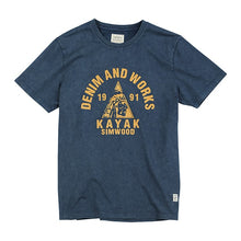 Load image into Gallery viewer, SIMWOOD 2019 summer new 100% cotton t-shirt men snow wash vintage tops fashion tees plus size t shirt letter print tshirt 190253