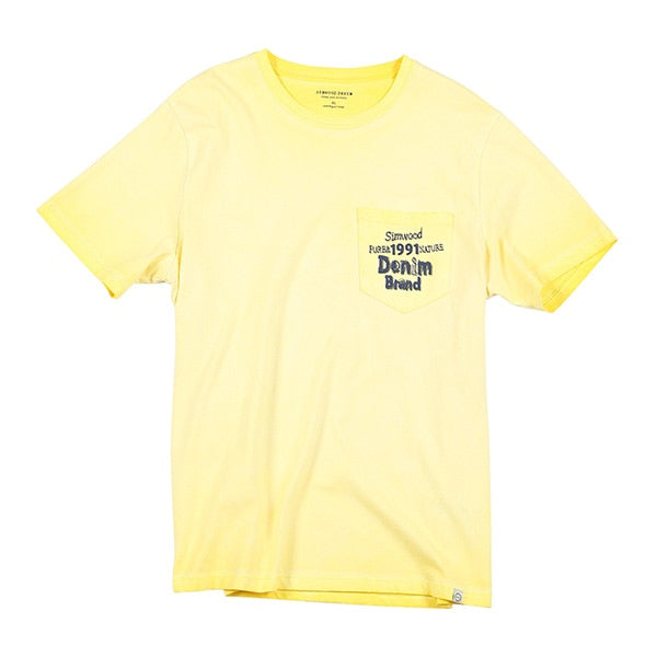 SIMWOOD 2019 summer new vintage t shirt men fashion washed letter print hip hop top 100% cotton tshirt plus size tee 190087